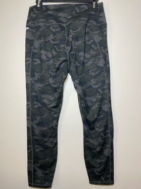 FABLETICS "Powerhold" Charcoal Black Camo Athletic Leggings SZ large $ 84.95